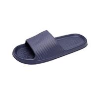 Men's Shoes Couples Men Shower Room Home Non-Slip Breathable Soft Sole Shoes Slippers Comfortable Flat Shoes Slippers Men Felt, blue, 7 UK