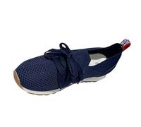 Men's shoes for women for sporty running, slip-on mesh shoes for working, lightweight shoes, blue, 8.5 UK