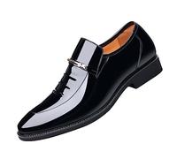 Men's Shoes Leather Casual Fashion Business Classic Formal Oxford Shoes Brogue Patent Leather Mens Dress Shoes Wide Fit Lace-Ups Monk Formal Slip-On Wingtip Dress Shoes Brogues Derby Suit Shoes