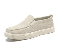 Men's Shoes Summer Casual Shoes Foot Stirrup Walking Breathable Soft Bottom Not Tired Feet Old Cloth Shoes Men Unfussy Shoes for Real Life Beige