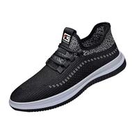 Men's Shoes Trainers Black Jogging Shoes Wide Feet Sports Shoes Breathable Mesh Trainer Shoes Non-Slip Men's Shoes Workout Running Shoes Cross Training Casual Shoes Gym Walking Shoes, black, 7 UK