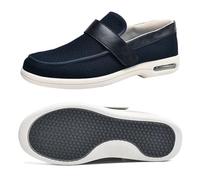 Men's Shoes Wide Width Shoes Men Orthopedic Shoes with Memory Foam Air Cushion Supportive Walking Sneaker for Elderly Swollen Feet Thumb Valgus Memory Foam（A10948） Blue