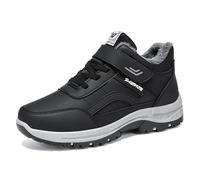 Men's Shoes with Thick Velvet Winter Men's Household Warmth Foreign Trade Windproof and Cold Proof Snow Boots Black