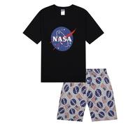 Mens Short Pyjama Set Space Explorer PJ Sets Sleep Lounge Wear S to XL New (NSA PJ - M)