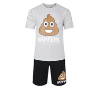 Mens Short Pyjamas Funny Novelty PJ Sets Night Sleep Lounge Wear L XL XXL New (XL- Sht Hap)