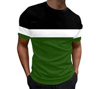 Mens Short Sleeve Crew Neck Gym T Shirt Workout Running Tops Mens Breathable Athletic Shirts Short Sleeve Sport Tops tee shirts mens novelty cycling anime clothes men Clearance (Army Green, XXXL)