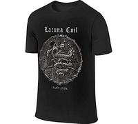 Mens Short Sleeve Lacuna Coil Black Anima Men T Shirt Black