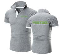 Men's short Sleeve Po.lo Shirt F.e.s.t.o.o.l, Super Soft Printed Po.lo Shirt Unisex, Style It Up New Po.lo Shirt Classic(Grey,3XL)