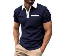 Men's Short Sleeve Polo Shirts 1/4 Zip Quick Dry Golf Polo Shirt Summer Outdoor Lightweight Short Sleeved Shirts Long Sleeve Polo Shirts Mens Cotton Men's Gym top White Vest Men XXL