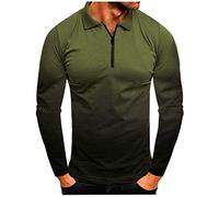 Men's Short Sleeve Quick Dry Polo T-Shirts Wicking Breathable Running Training Sports Tee Tops Mens Shirt Sales Clearance Mens Long Sleeve Polo Shirts Tshirts Army Green