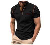 Mens Short Sleeve Shirts Knitted Polo Shirt Quarter Zip Polo Shirt Summer Golf Shirts Mens Polo Shirts XL Classic fit Men Kimono top Mens Vest Small