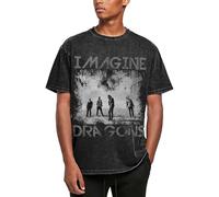 Men's Short Sleeve Summer Cotton Imagine Logo Print Tee T Shirts Crew Neck Dragons T-Shirt Tops Band Tshirt for Men Big Teen Boy Fans Merch Clothes Gift