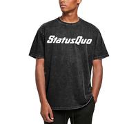 Men's Short Sleeve Summer Cotton Status Logo Print Tee T Shirts Crew Neck Quo T-Shirt Tops Band Tshirt for Men Big Teen Boy Fans Merch Clothes Gift