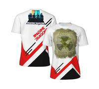 Men's Short Sleeve Summer Imagine Logo Print Tee T Shirts Crew Neck Dragons T-Shirt Tops Band Tshirt for Men Big Teen Boy Fans Merch Clothes Gift Black