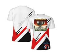 Men's Short Sleeve Summer Status Logo Print Tee T Shirts Crew Neck Quo T-Shirt Tops Band Tshirt for Men Big Teen Boy Fans Merch Clothes Gift Black