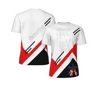 Men's Short Sleeve Summer Status Logo Print Tee T Shirts Crew Neck Quo T-Shirt Tops Band Tshirt for Men Big Teen Boy Fans Merch Clothes Gift Black