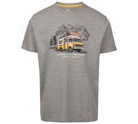 Trespass Men's Casual T-Shirt Tokso - Knitted Woven Casual Top for Men, 180gsm Cotton-Poly Blend Crew Neck Men's T-Shirt, Men's Tshirt with Printed Decal on Chest