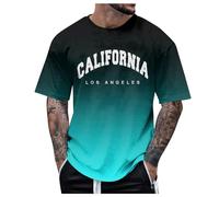 Men's Short Sleeve T-Shirt with Pocket Cotton Crewneck Tshirt Casual Tee Regular Fit Shirt for Men hi vis t Shirts for Men Workwear t Shirts Breathable Tshirt (Mint Green,XXXL)