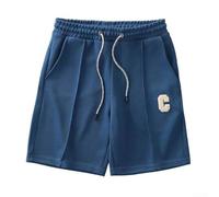 Men's Shorts, 5XL Max Size, Waffle-Knit Solid Color Quick-Dry Loose-Fit Casual Summer Shorts for Vacation and Daily Wear(3XL Blue)