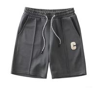 Men's Shorts, 5XL Max Size, Waffle-Knit Solid Color Quick-Dry Loose-Fit Casual Summer Shorts for Vacation and Daily Wear(2XL Grey)