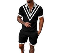 Mens Shorts and Shirt Sets Casual Tracksuit Set Loose Fitting Floral Print Men Summer Sets Button Down Henley T Shirts for Men Stretch Holiday Fashionable Set Tee Outfits 2 Piece Formal