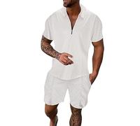 Mens Shorts and Shirt Sets Casual Tracksuit Set Loose Fitting Floral Print Men Summer Sets Button Down Henley T Shirts for Men Stretch Holiday Fashionable Set Tee Outfits 2 Piece Formal