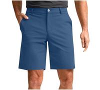 Mens Shorts Classic Golf Shorts Loose Fit Elasticated Waistband Straight Leg Short Trousers Mutli Pocket Quick Dry Solid Lightweight Chino Joggers Flat Front Casual Summer Sports Outdoor Hiking Bottom