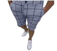 Mens Shorts Slim Fit Stretch Chino Short Pants Patterned Golf Shorts for Men, Mens Golf Shorts, Funny Golf Shorts for Men(Grey,Medium)