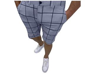 Mens Shorts Slim Fit Stretch Chino Short Pants Patterned Golf Shorts for Men, Mens Golf Shorts, Funny Golf Shorts for Men(Grey,Medium)