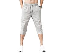 Men's Shorts Summer Breeches Thin Male Bermuda Shorts Quick Drying Beach Black Men's Long Shorts