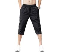Men's Shorts Summer Breeches Thin Male Bermuda Shorts Quick Drying Beach Black Men's Long Shorts
