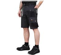Men's Shorts Summer Work Shorts with 6 Pockets in 4 Colours & 6 Sizes Sizes S-3XL, grey-black-grey, xl