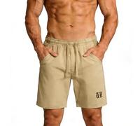 Mens Shorts Wide Leg Casual Shorts Men UK Summer Elastic Waist Drawstring with Pockets Loose Fit Outdoor Walking Hiking Camping Sports Shorts for Men Solid Colour Fifth Pants Utility Bottoms Nylon
