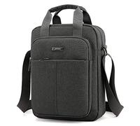 Mens Shoulder Bag 12-inch Medium-sized Crossbody Bag Top-Handle Bag Small Messenger Bag for Man Travel Shoulder Bag fit for A4 Magazine / iPad & Tablet up to 12 inch