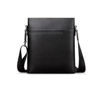 Men's Shoulder Bag Crossbody Business Backpack Small Leather Briefcase, d, 26.5*24cm
