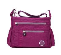 Men's Shoulder Bag Elegant Lightweight Casual Shoulder Handbag Purse Bookbag (A, One Size)