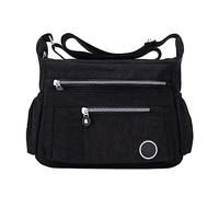 Men's Shoulder Bag Elegant Lightweight Casual Shoulder Handbag Purse Bookbag (B, One Size)