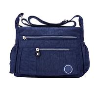 Men's Shoulder Bag Elegant Lightweight Casual Shoulder Handbag Purse Bookbag (BU1, One Size)