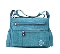 Men's Shoulder Bag Elegant Lightweight Casual Shoulder Handbag Purse Bookbag (Grey, One Size)