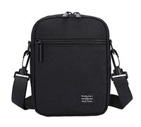 Men's Shoulder Bag Simple Solid Colour Pattern Large Capacity Outdoor Chest Men's Shoulder Bags Large, black, One Size