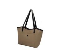 men's shoulder bags,Korean Style PU Leather Khaki Medium Bag, Large Capacity Multiple Compartments,Vacation Daily Shopping Casual Outings