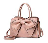 men's shoulder bags,Korean Style PU Leather Pink Medium Bag, Large Capacity Multiple Compartments,Vacation Daily Shopping Casual Outings