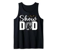 Mens Show Dad Funny Equestrian Horseback Riding Dad Appreciation Tank Top