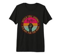 Mens Sickle Cell Anemia Awareness | Retro Fighter & Warrior Premium T-Shirt