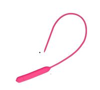 Men's Silicone Urethral Vibrator - Prostate Massager & Stimulation Rod, 10 Vibration Modes, Soft and Comfortable, Adult Pleasure Device (Red Long Version, Diameter 7.5mm)