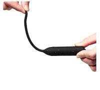 Men's Silicone Urethral Vibrator - Prostate Massager & Stimulation Rod, 10 Vibration Modes, Soft and Comfortable, Adult Pleasure Device (Black Long Version, Diameter 6.5mm)