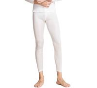 Mens Silk Base Layer Thermal Underwear Pants Mulberry Silk Lightweight Leggings Base Layer Long Johns Bottoms (White,S)