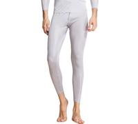 Mens Silk Base Layer Thermal Underwear Pants Mulberry Silk Lightweight Leggings Base Layer Long Johns Bottoms (Silver,M)