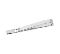 Men's Silver Copper Cross Tie Clip Minimalist Hollow