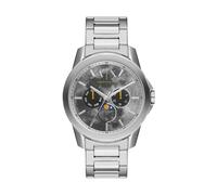 Men's Silver Quartz Analog Watch - male - Armani Exchange - Watches - Gray - ONE SIZE - Accessories ONE SIZE
